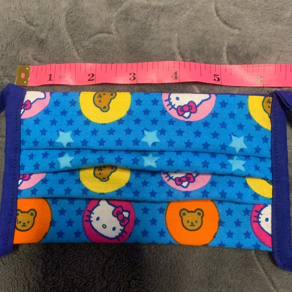 Blue Hello Kitty w/ Stars Face Mask | BN | Little Girls